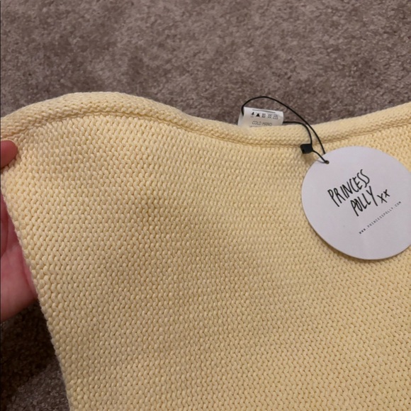 Princess Polly Flow Strapless Mini dress Yellow - Picture 2 of 3